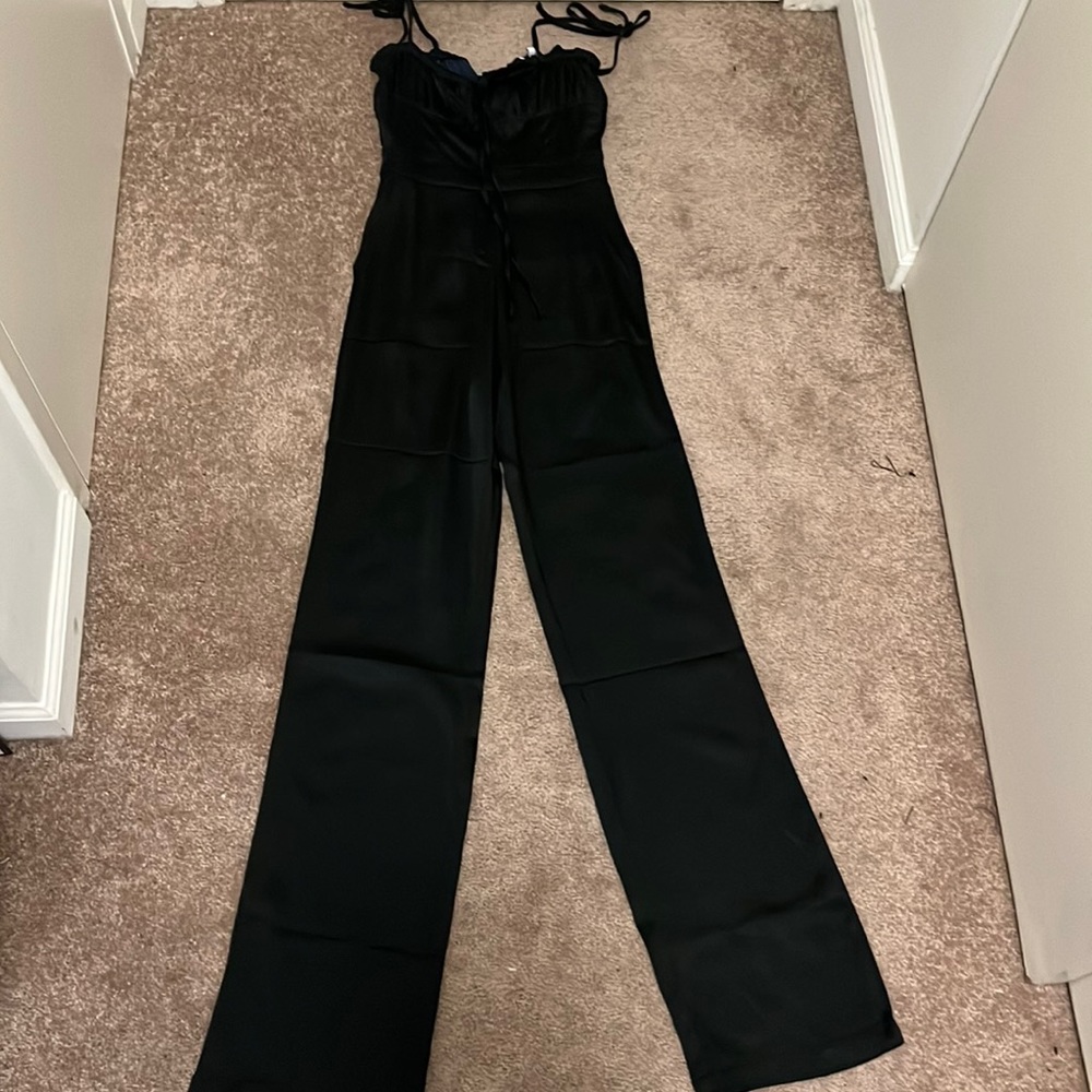 Black spaghetti jumpsuit
